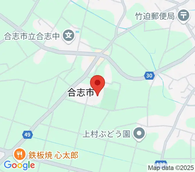 合志市文化会館の地図