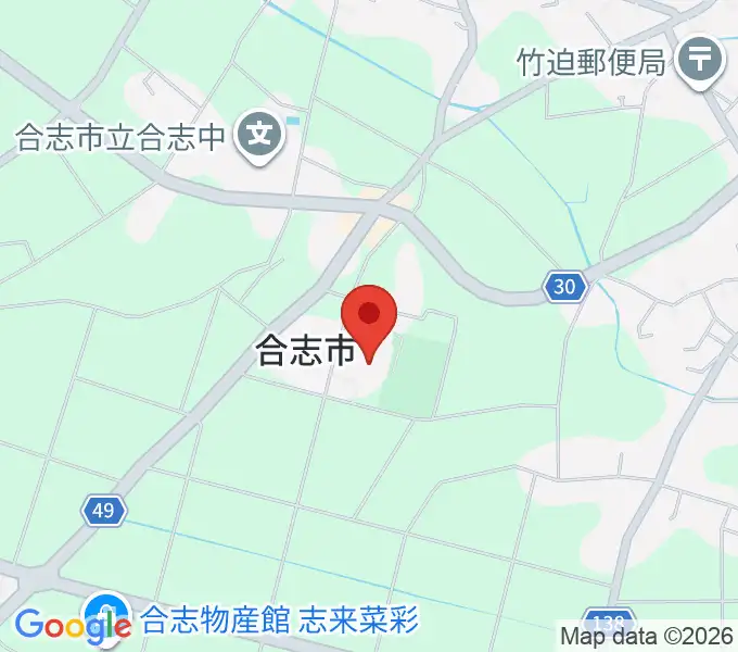 合志市文化会館の地図