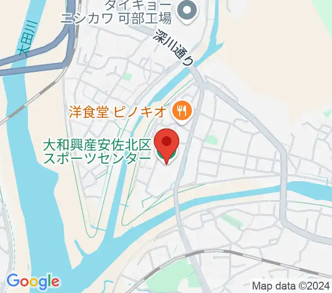 大和興産安佐北区スポーツセンターの地図