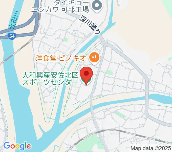大和興産安佐北区スポーツセンターの地図