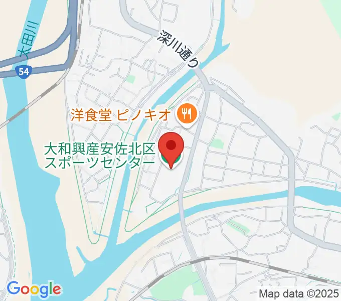 大和興産安佐北区スポーツセンターの地図