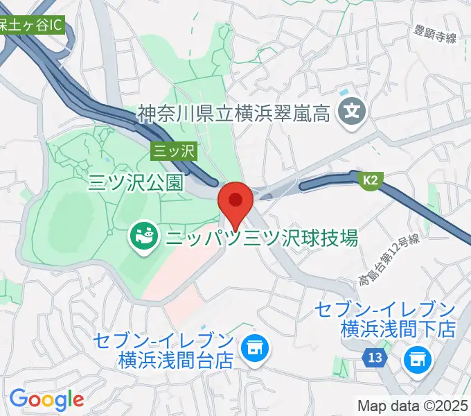 横浜市平沼記念体育館の地図