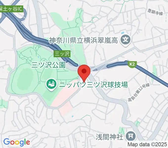 横浜市平沼記念体育館の地図