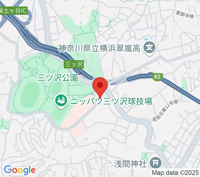 横浜市平沼記念体育館の地図