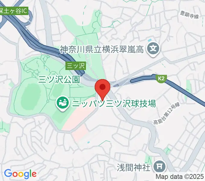 横浜市平沼記念体育館の地図