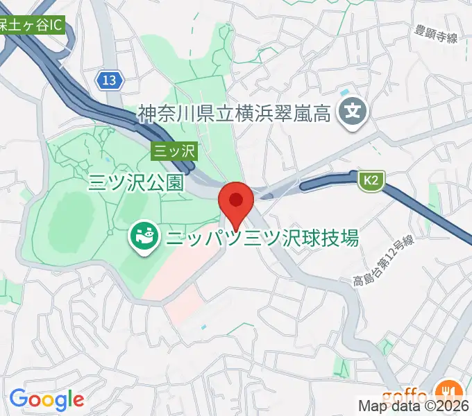 横浜市平沼記念体育館の地図