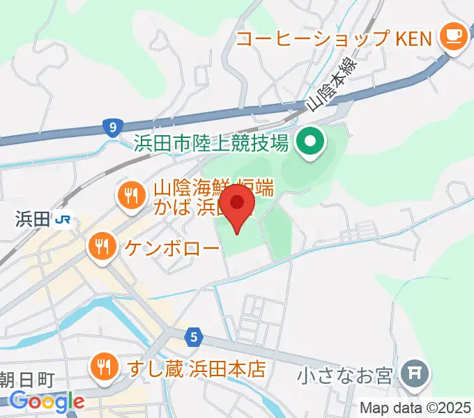 島根県立体育館の地図