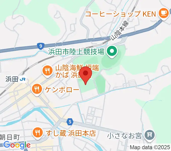 島根県立体育館の地図