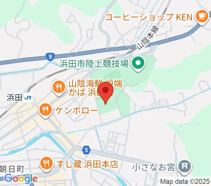 島根県立体育館の地図