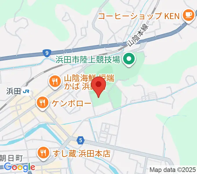 島根県立体育館の地図