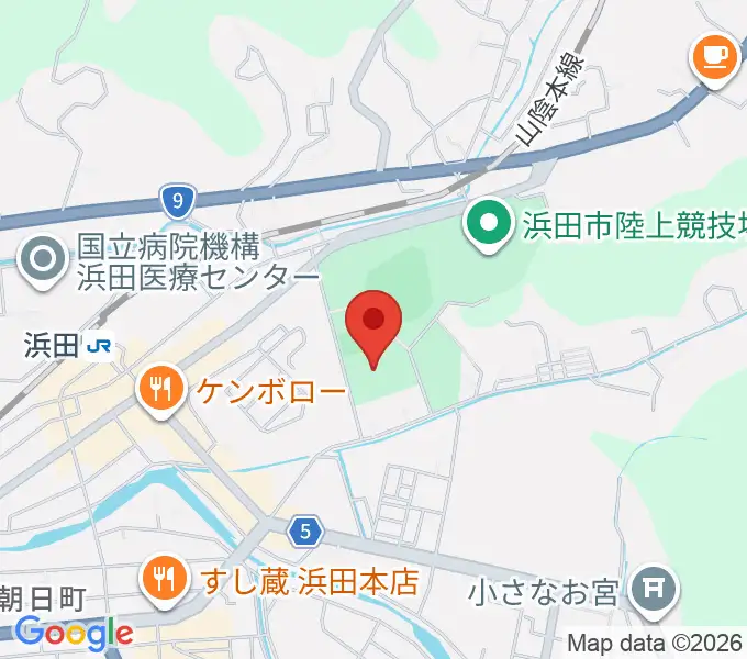 島根県立体育館の地図