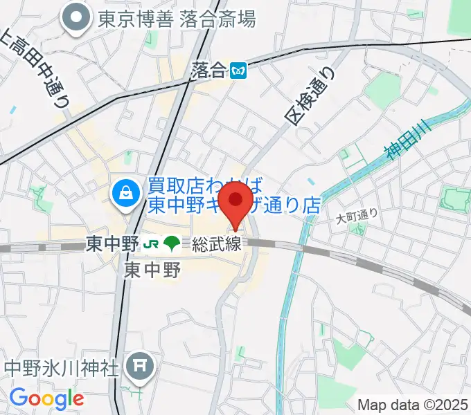 ヴァイオリン工房レゾネイトの地図