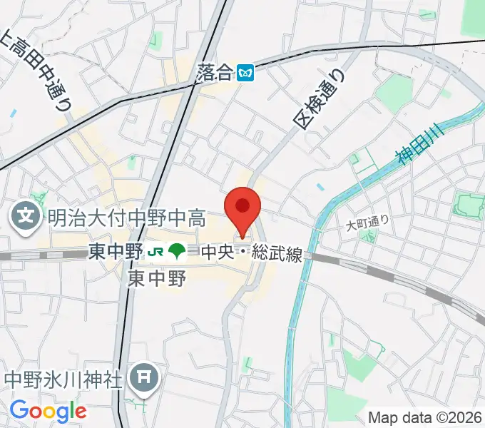 ヴァイオリン工房レゾネイトの地図