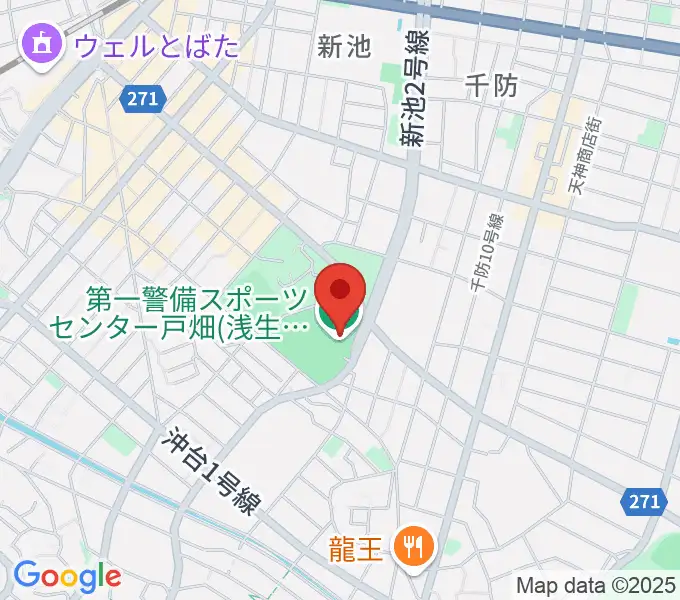 第一警備スポーツセンター戸畑の地図