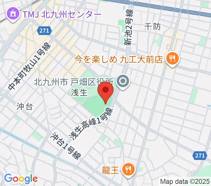 第一警備スポーツセンター戸畑の地図