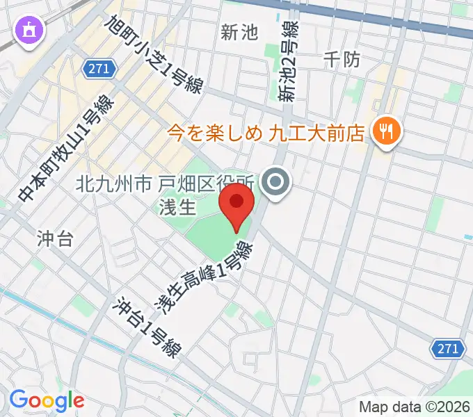 第一警備スポーツセンター戸畑の地図