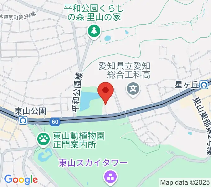 名古屋市千種スポーツセンターの地図