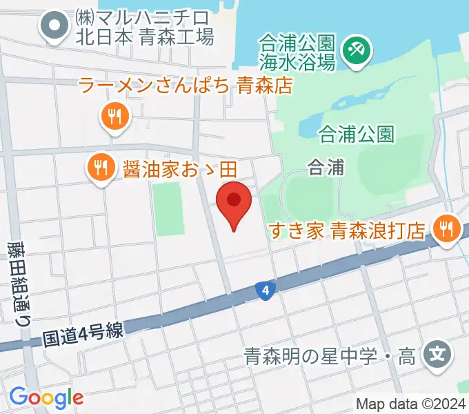 青森市民体育館の地図