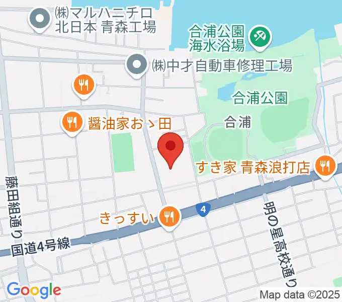 青森市民体育館の地図
