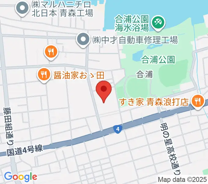 青森市民体育館の地図