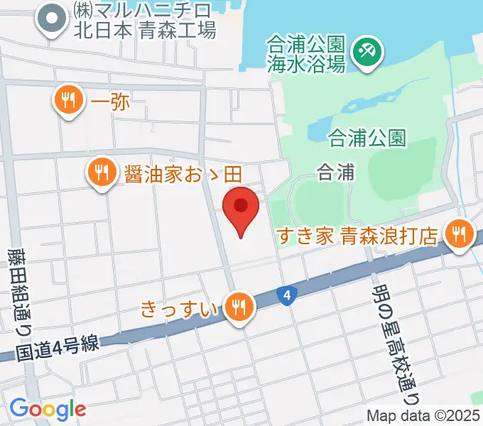 青森市民体育館の地図