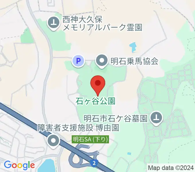 明石中央体育会館の地図