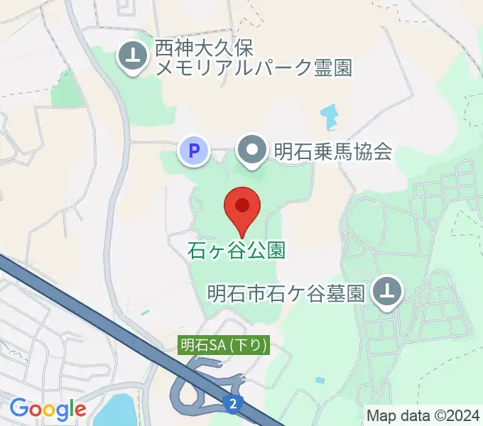 明石中央体育会館の地図