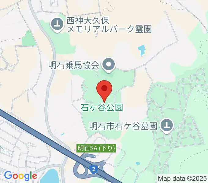 明石中央体育会館の地図