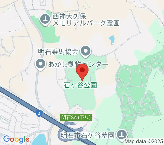 明石中央体育会館の地図
