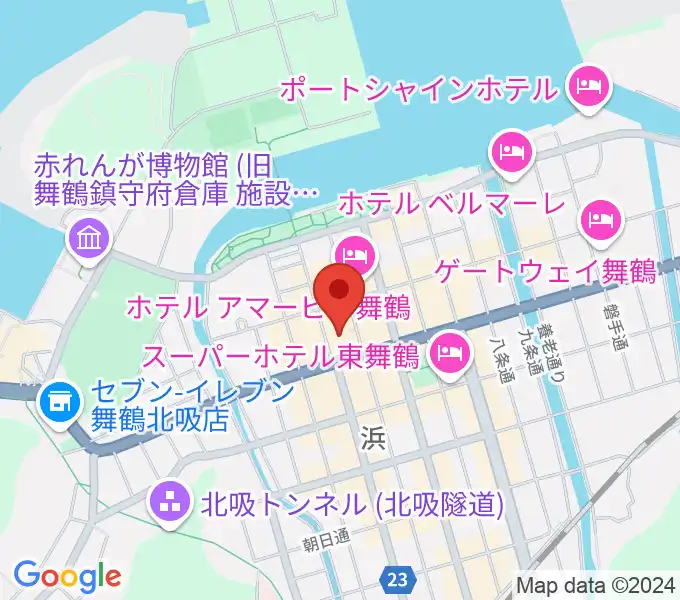 舞鶴八千代館の地図