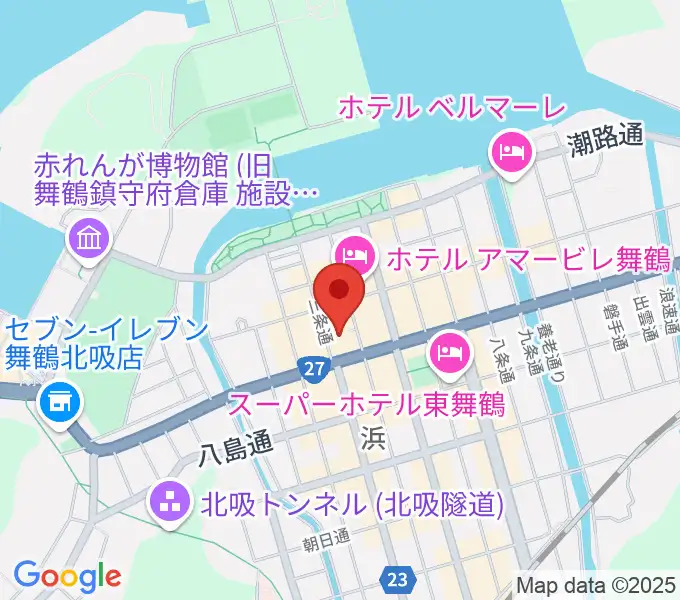 舞鶴八千代館の地図