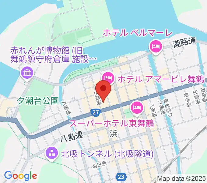 舞鶴八千代館の地図
