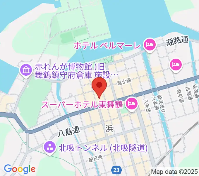 舞鶴八千代館の地図