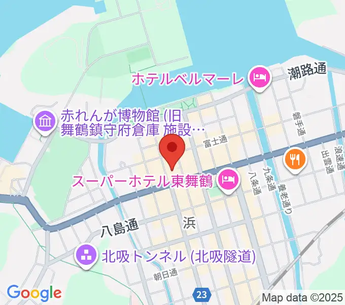舞鶴八千代館の地図