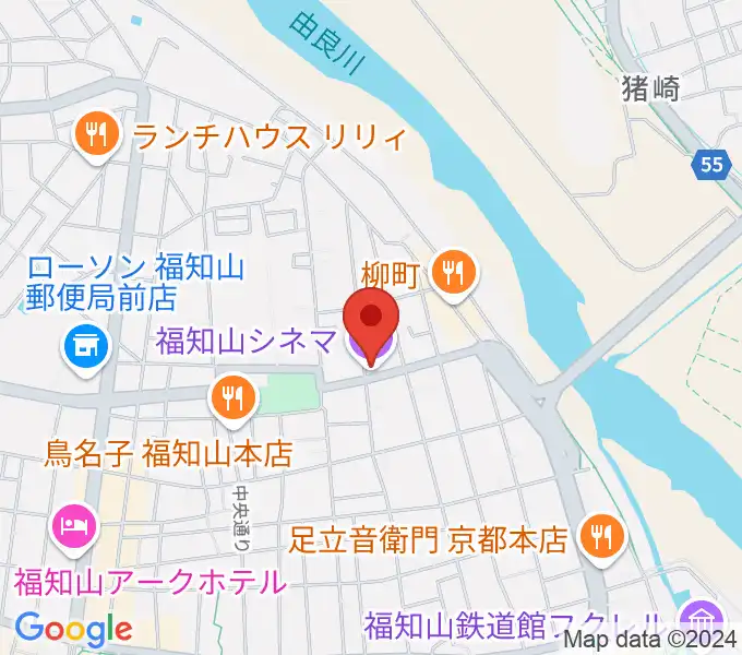 福知山シネマの地図