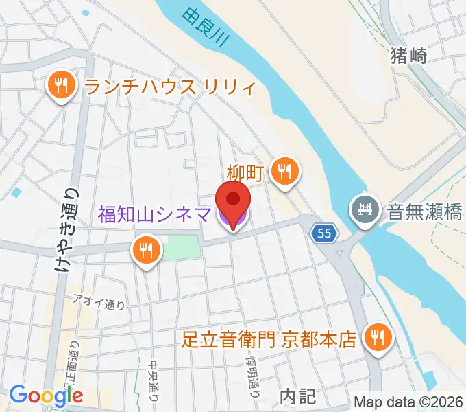 福知山シネマの地図