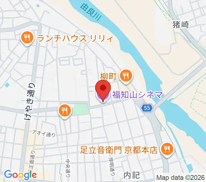 福知山シネマの地図