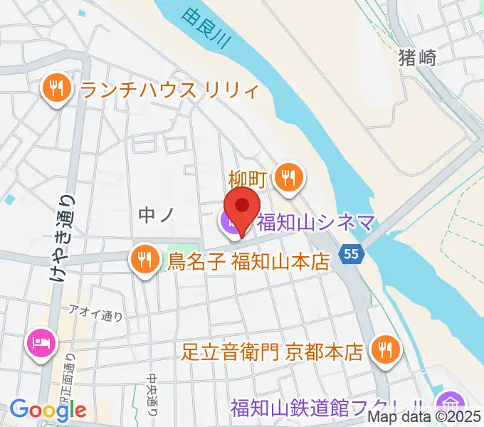 福知山まちのばの地図