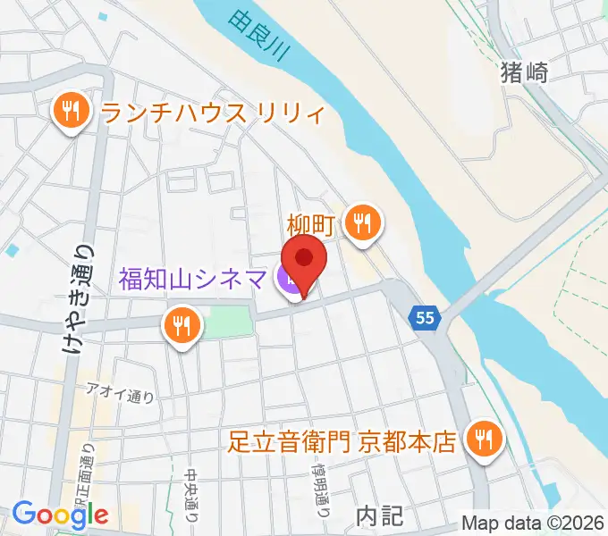 福知山まちのばの地図
