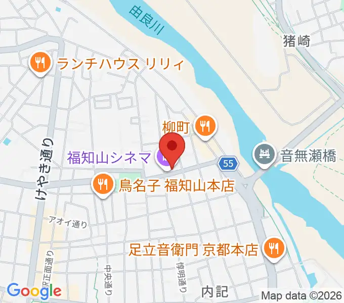 福知山まちのばの地図