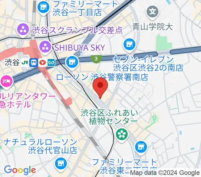 渋谷SANKAKUの地図