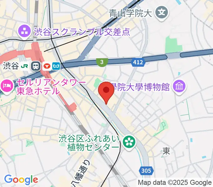 渋谷SANKAKUの地図