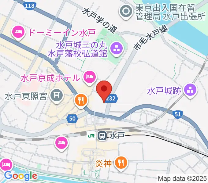 駿優教育会館大ホールの地図