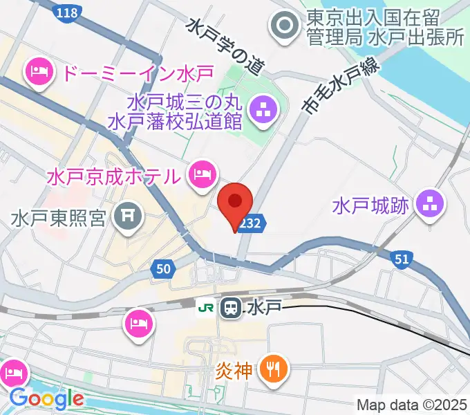 駿優教育会館大ホールの地図
