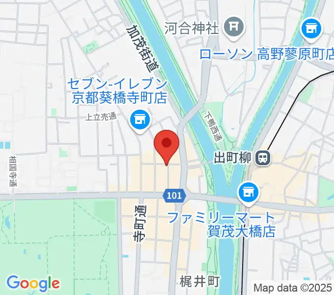 出町座の地図
