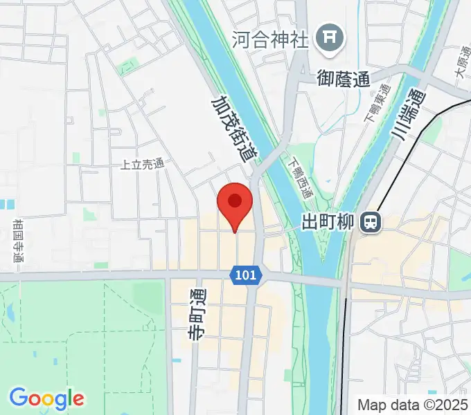 出町座の地図