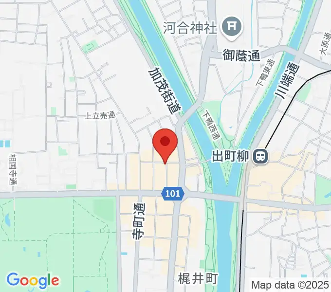 出町座の地図