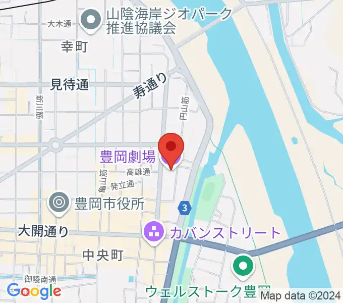 豊岡劇場の地図