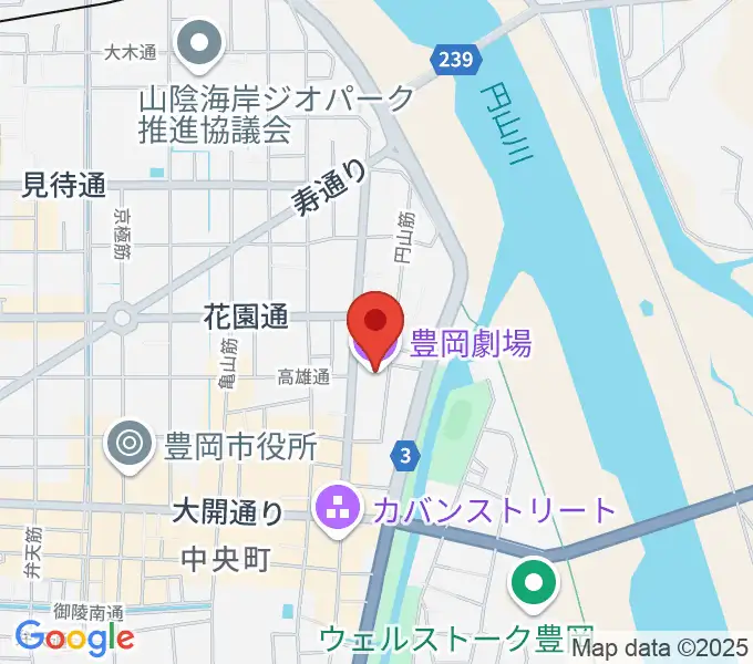 豊岡劇場の地図