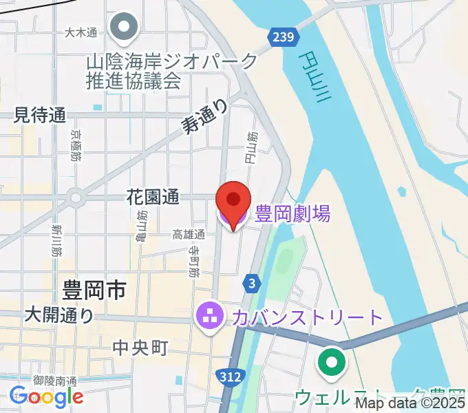 豊岡劇場の地図
